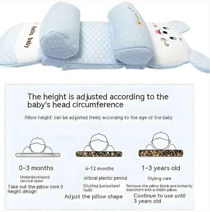 Baby Safe™ | Baby Shaping Head Support Pillow